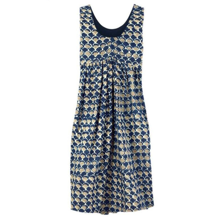 Damen Freizeitkleid mit fließendem Schnitt und verspieltem Muster Drune