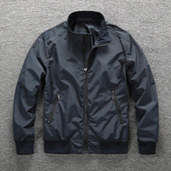 Herren Leichter Windbreaker-Blouson mit Stehkragen Drune