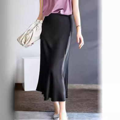 Damen Elegante und fließende Bluse mit Streifen Drune