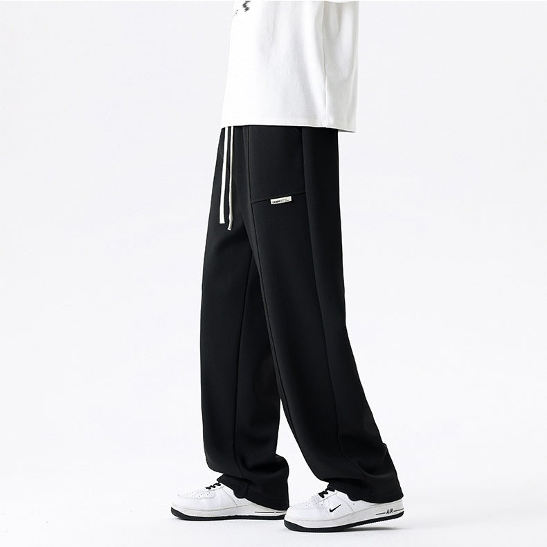 Damen Lounge-Hose mit weitem Bein, elastischem Bund & Seitentaschen Drune