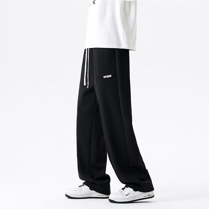 Damen Lounge-Hose mit weitem Bein, elastischem Bund & Seitentaschen Drune