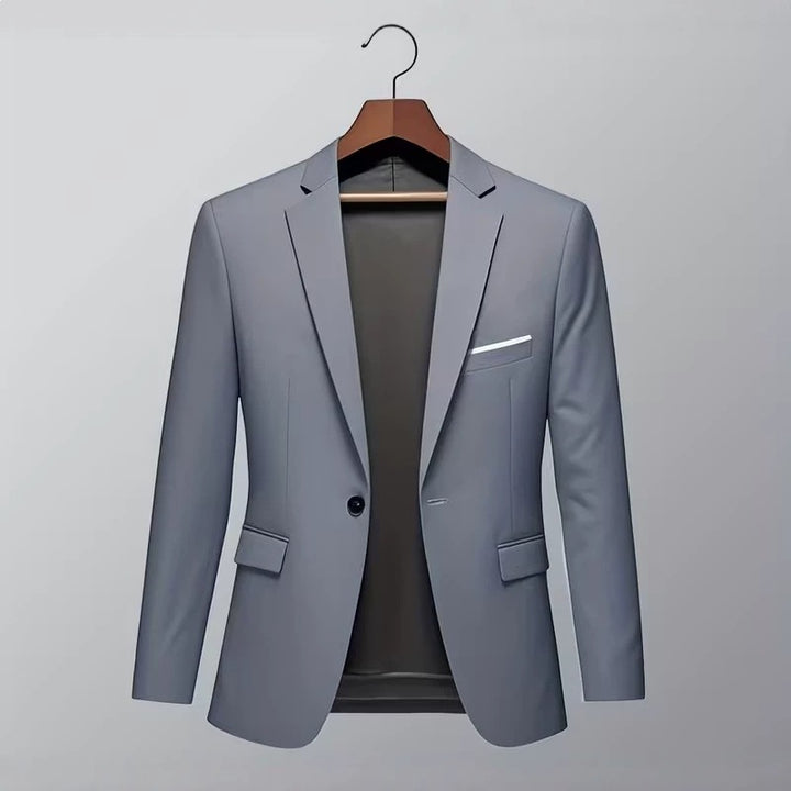 Herren nan taillierter Business-Sakko mit Stretchkomfort und modernem Revers Drune
