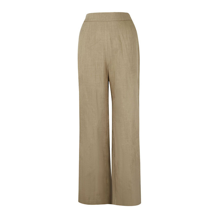 Damen Elegante Palazzo-Hose mit hohem Bund und schickem Schnitt Drune