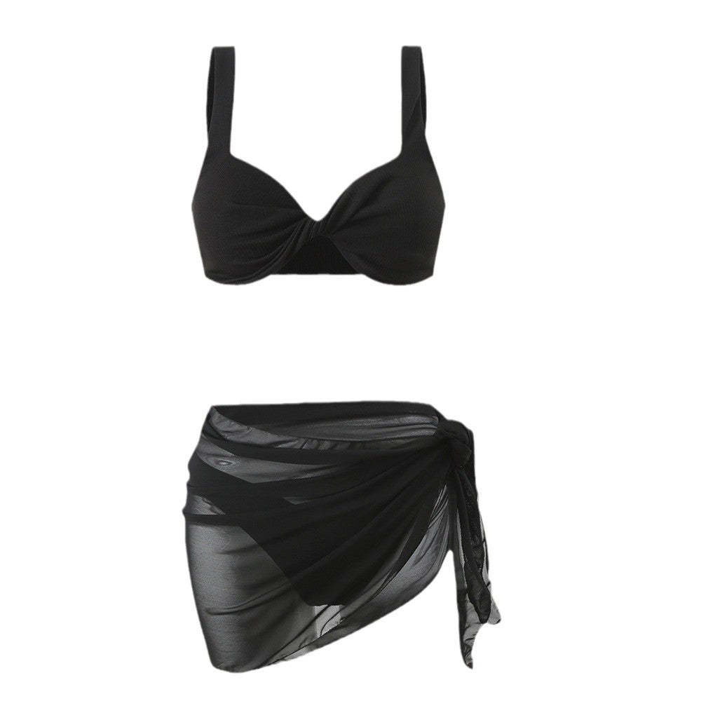 Damen Bikini-Set mit elegantem Wickelrock Drune