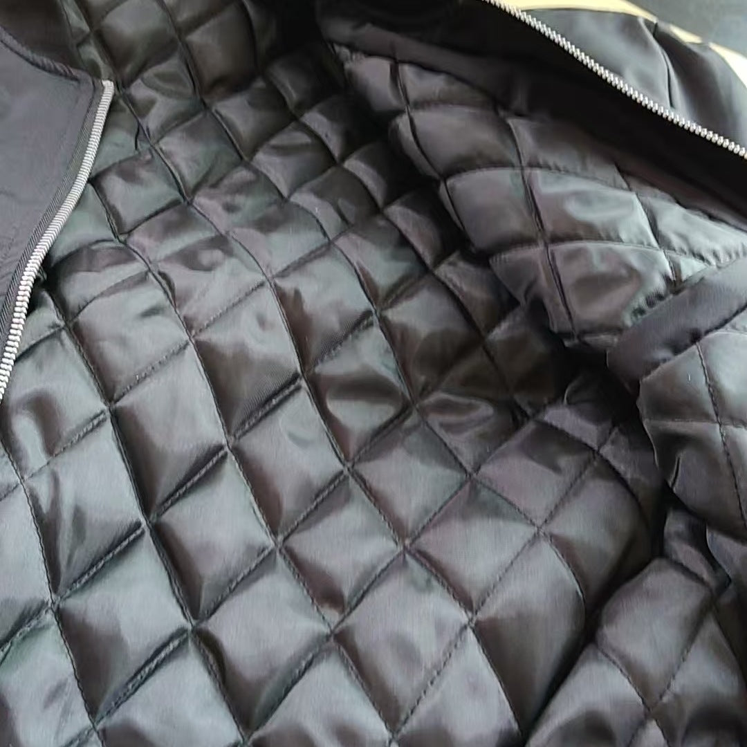 Herren Boxy-Bomberjacke mit gesteppter Thermofutter, Ärmeltasche & verdecktem Reißverschluss Drune