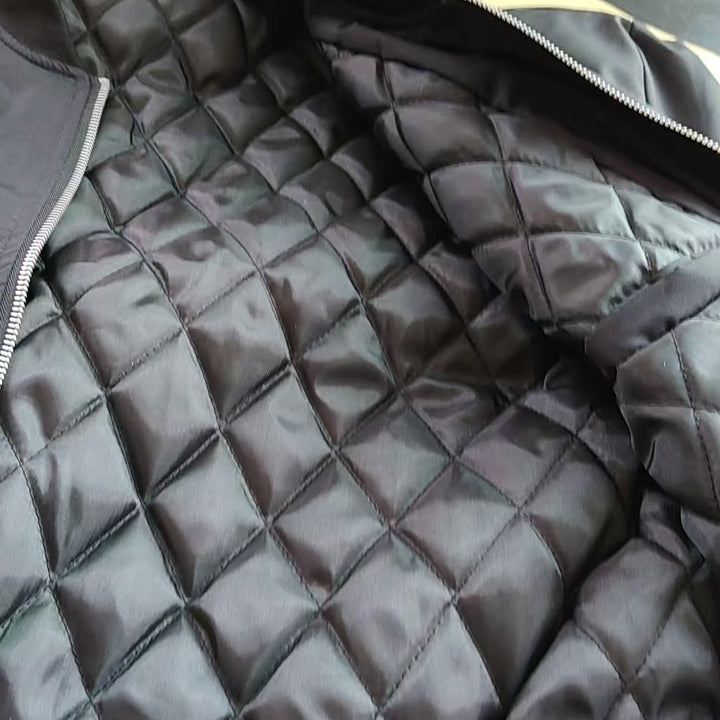 Herren Boxy-Bomberjacke mit gesteppter Thermofutter, Ärmeltasche & verdecktem Reißverschluss Drune