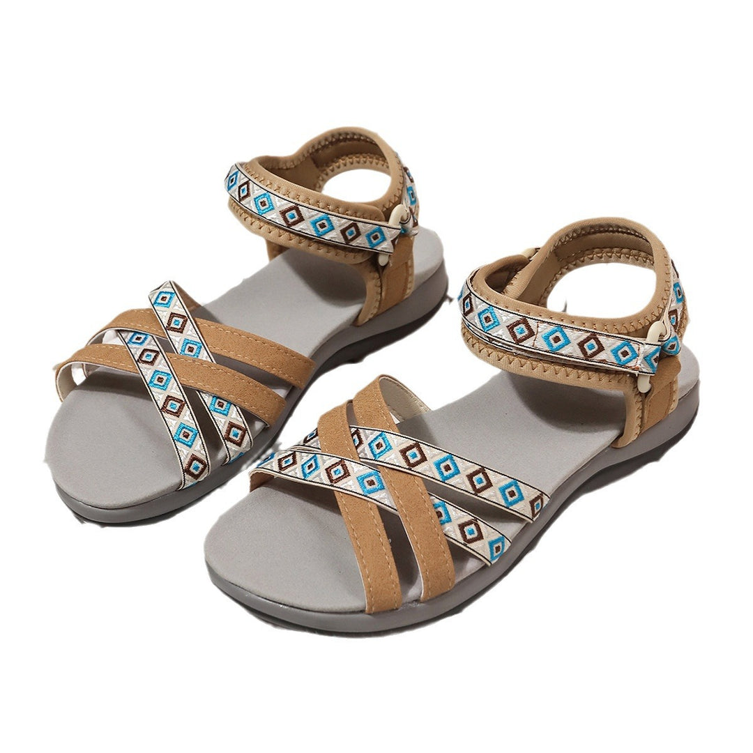 Damen Sportliche Sandalen mit verstellbaren Riemen und ergonomischer Fußbettung Drune