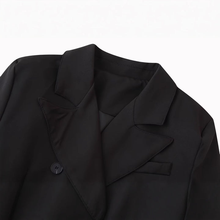 Damen elegante Blazerjacke mit schmaler Passform Drune