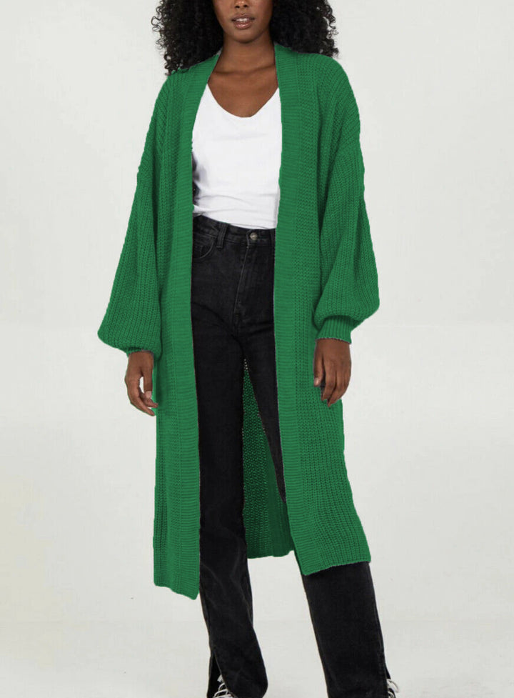 Damen Großer Strickcardigan mit luftiger Silhouette und voluminösen Ärmeln Drune