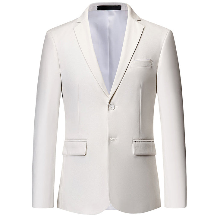 Herren nan tailliertes Sakko mit schmaler Silhouette, Stretchanteil und Pattentaschen Drune