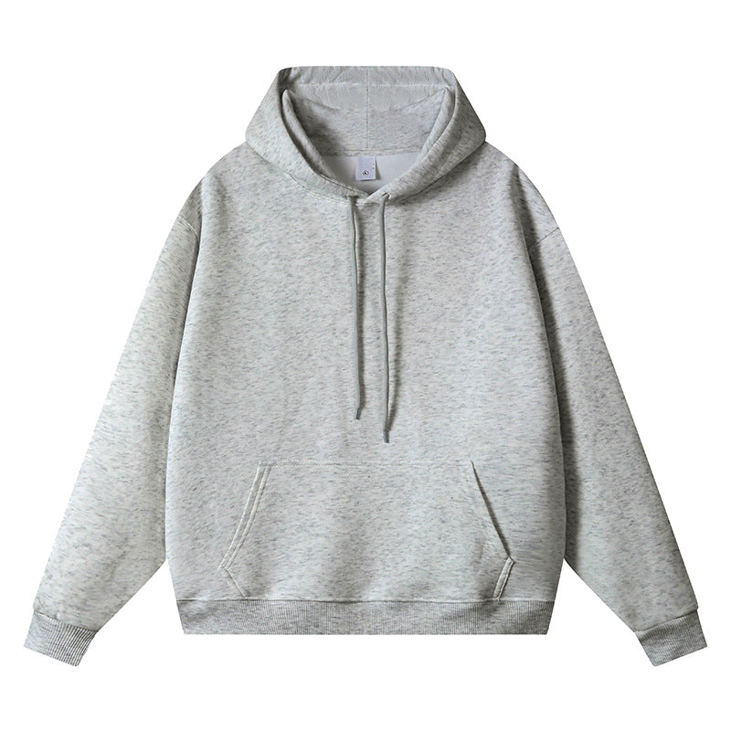 Unisex Oversize-Kapuzenpullover mit Kängurutasche und Rippbündchen Drune