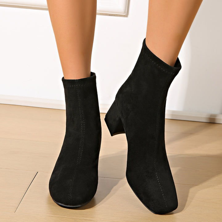 Damen Modische Stiefeletten Drune