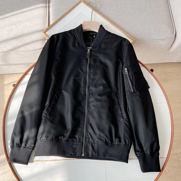 Damen stylische Bomberjacke mit praktischen Reißverschlusstaschen Drune