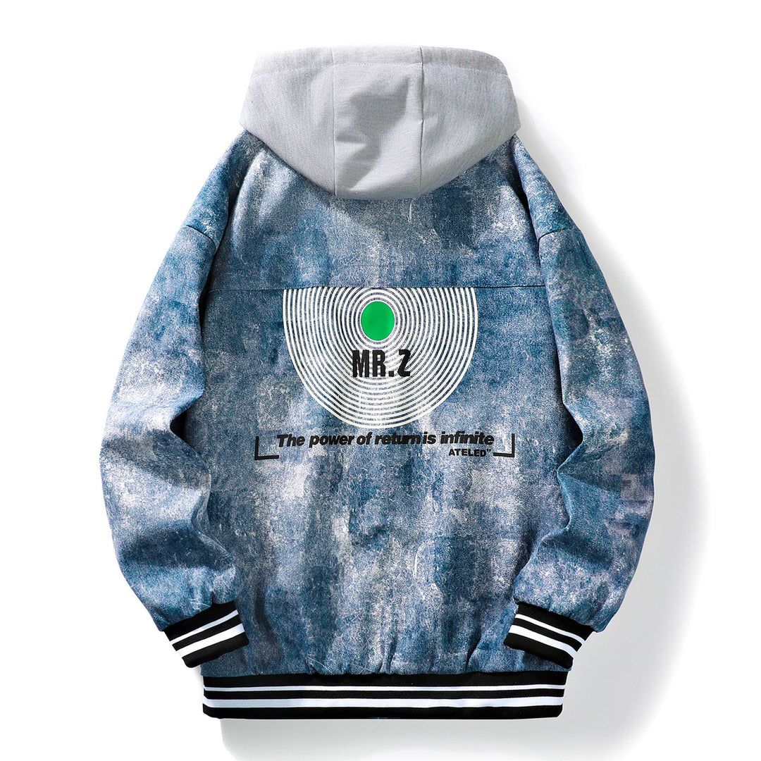 Herren Urbane Freizeitjacke mit Kapuze Drune
