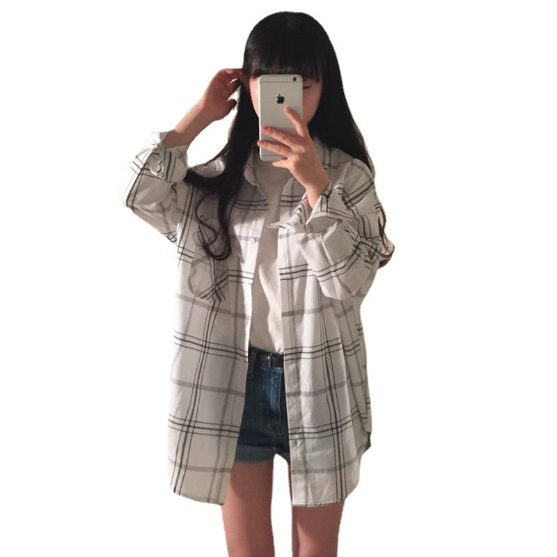Damen gestreifte Overshirt-Bluse im lässigen Schnitt mit übergroßen Ärmeln