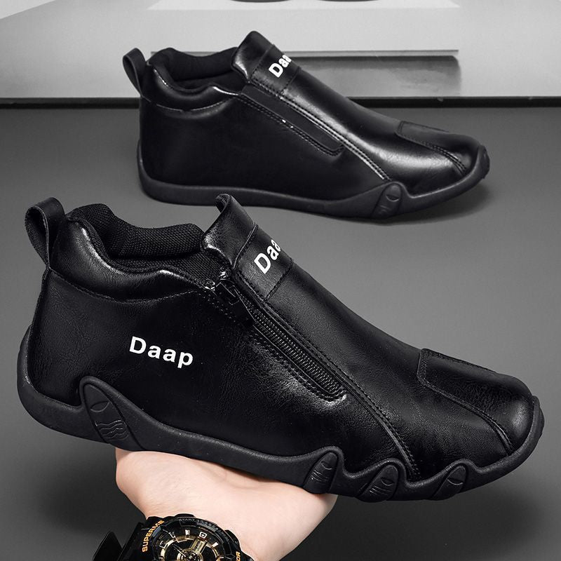 Damen Modische Sneaker mit seitlichem Reißverschluss und ergonomischer Sohle Drune