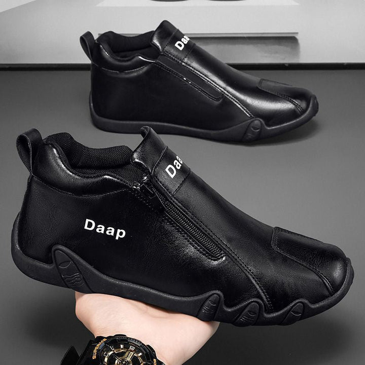 Damen Modische Sneaker mit seitlichem Reißverschluss und ergonomischer Sohle Drune