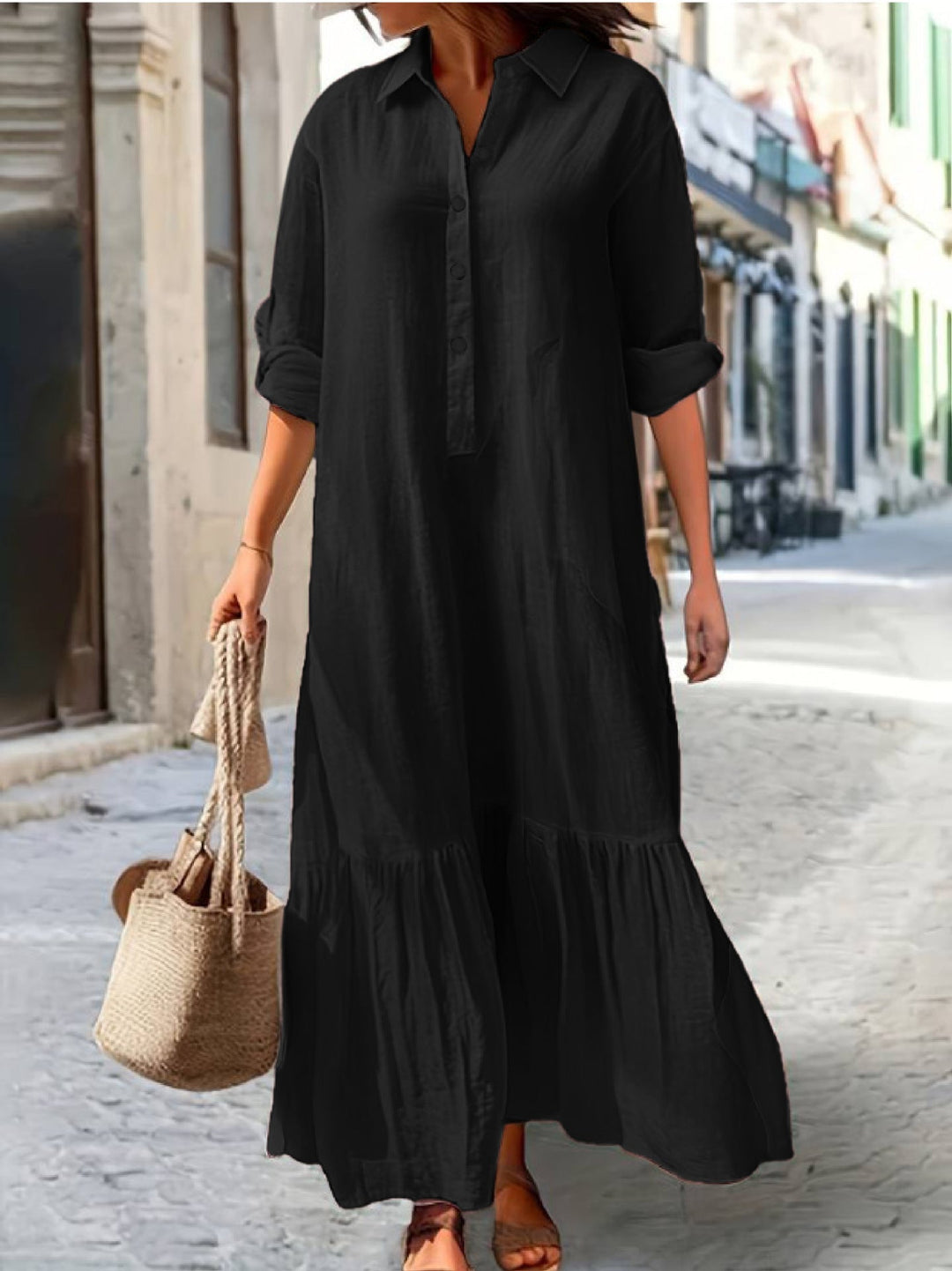 Damen Sommerkleid im lässigen Stil Drune