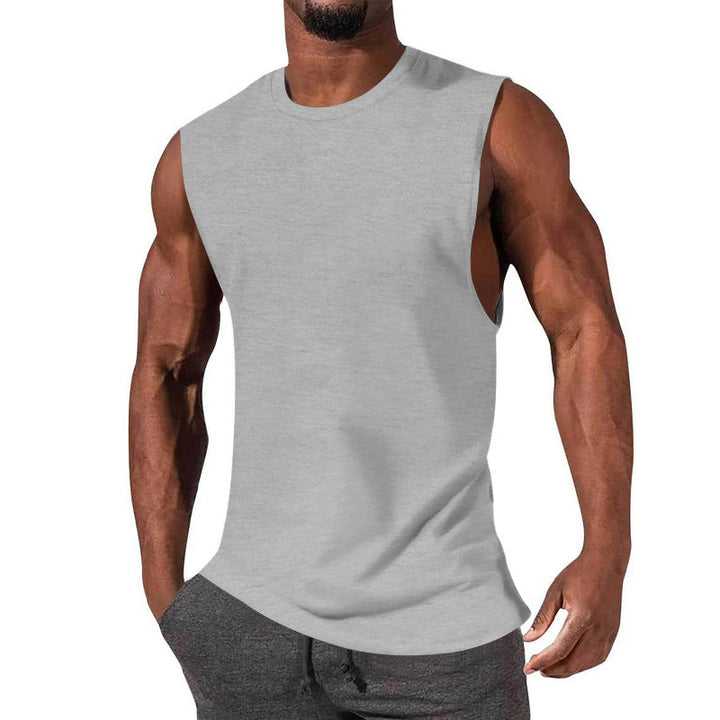 Herren ärmelloses Sport-Tanktop aus atmungsaktiver Baumwolle mit modernem Schnitt Drune