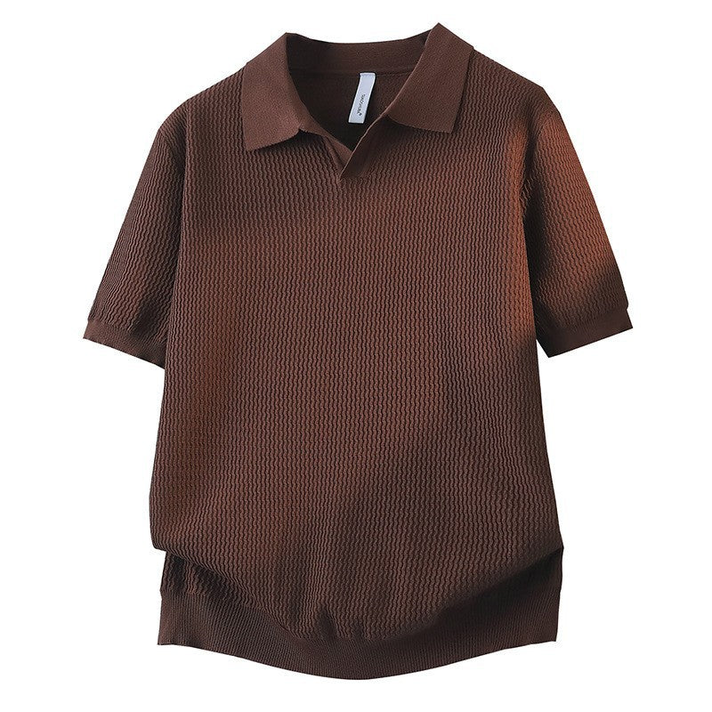 Damen Kurzarm Poloshirt mit strukturiertem Design Drune
