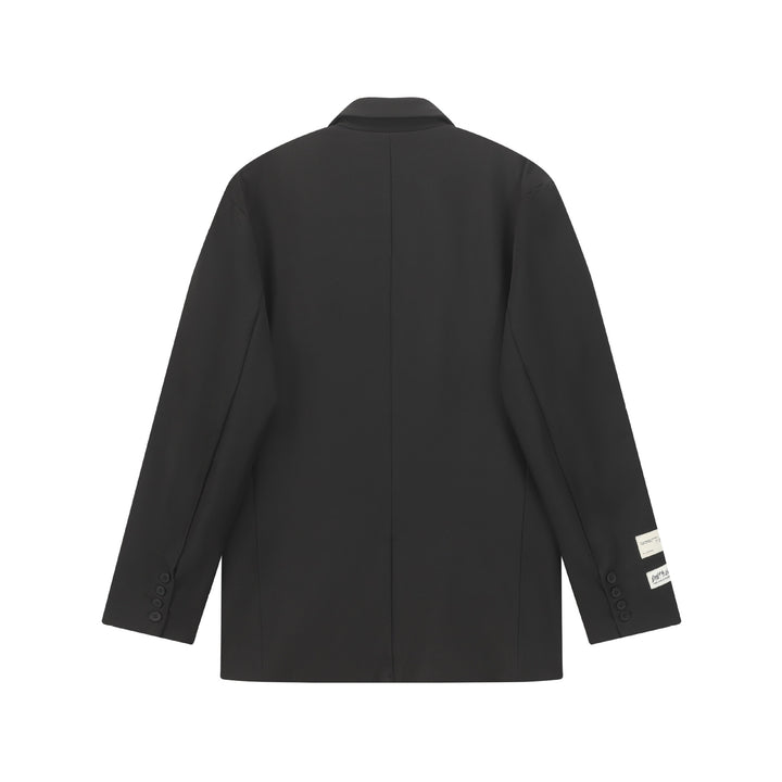 Damen Oversize Blazer mit Reverskragen, Zweiknopfleiste und Pattentaschen Drune