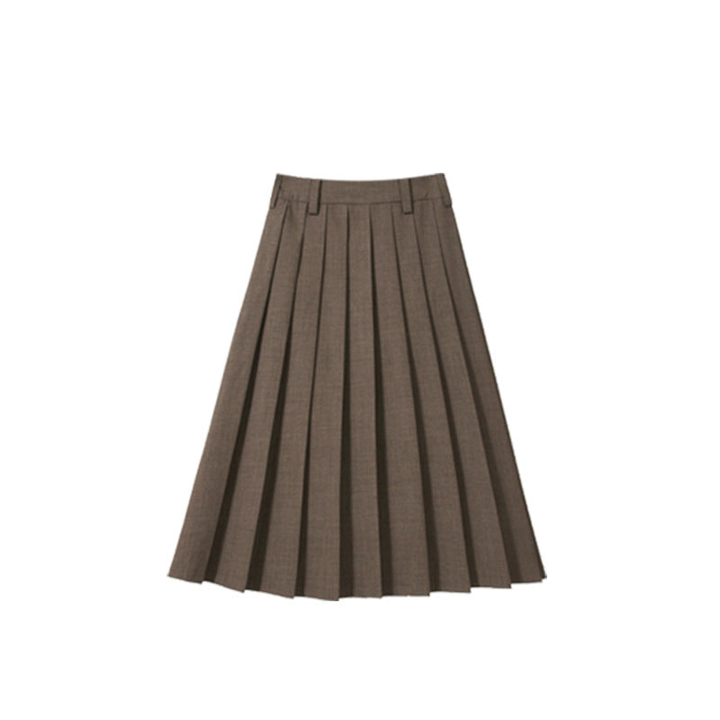 Damen Plissierter Midi-Rock Drune