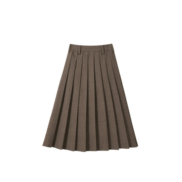 Damen Plissierter Midi-Rock Drune