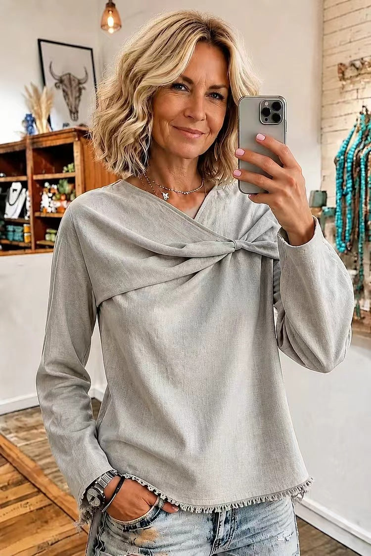 Damen Elegante und bequeme Bluse Drune