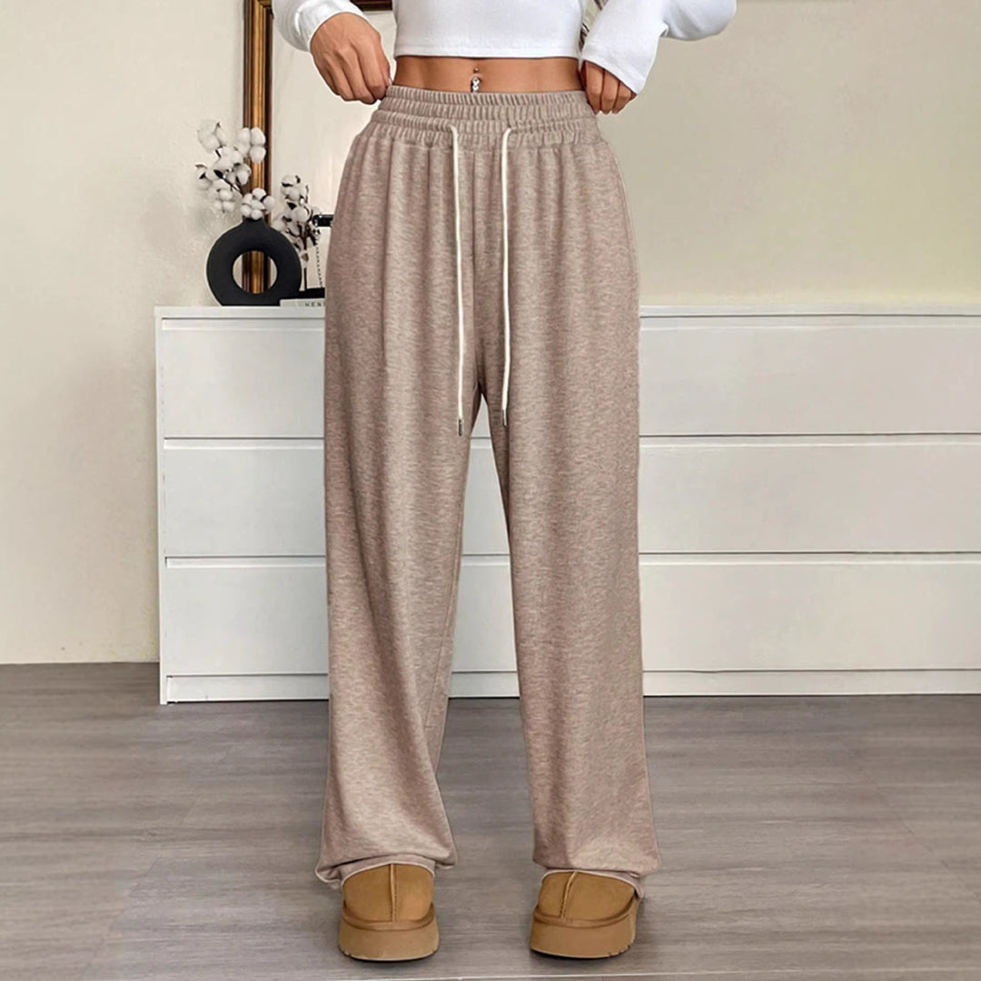 Damen Bequeme Freizeithose mit elastischem Bund Drune