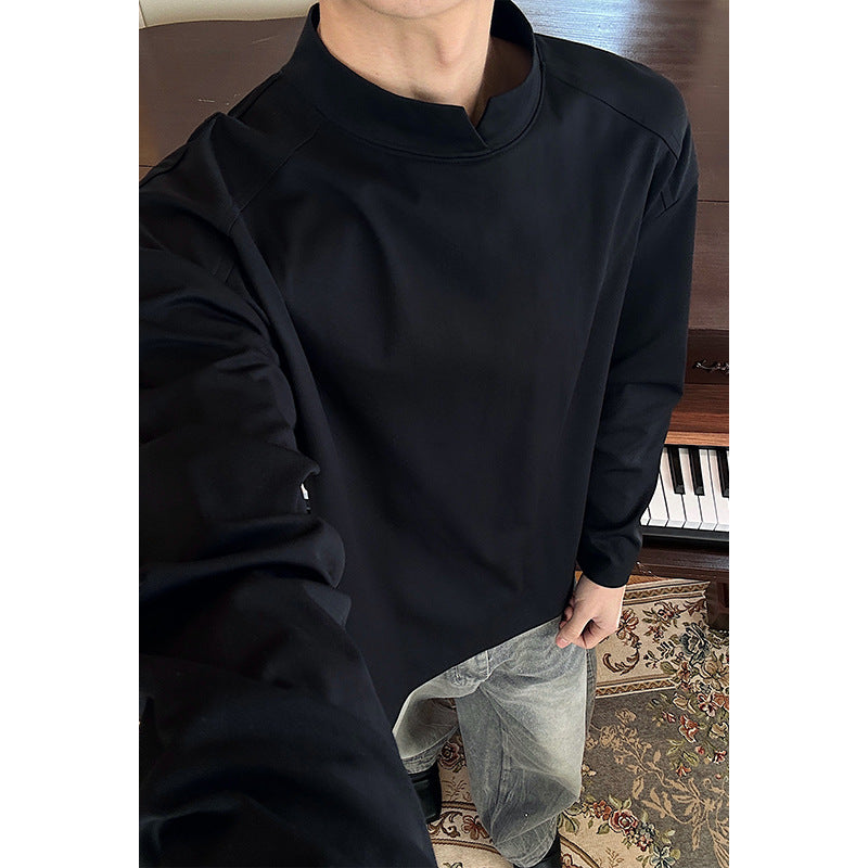 Herren Modisches Oversized Langarmshirt Drune