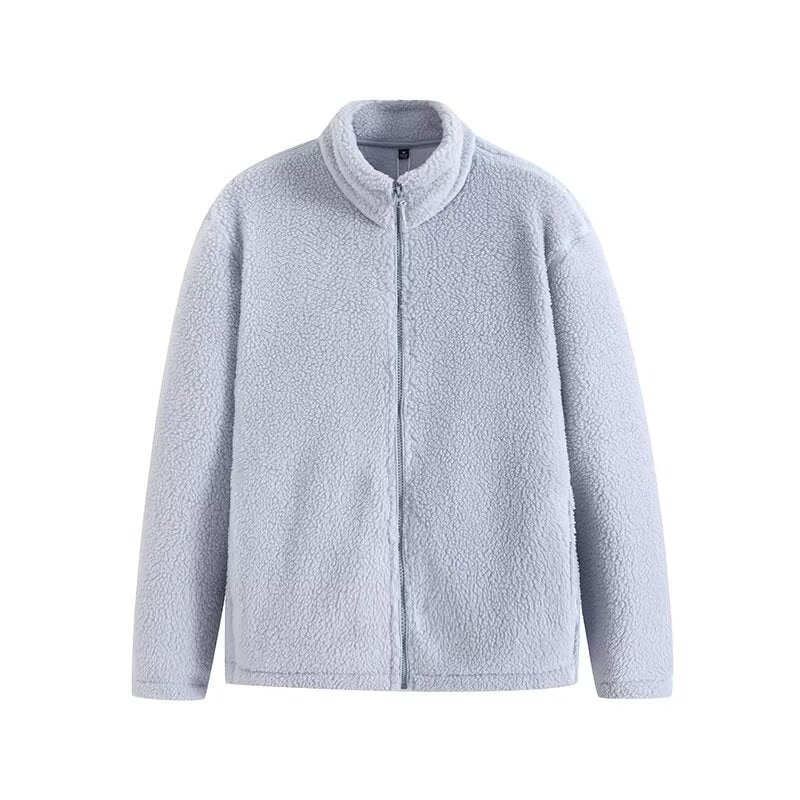 Damen Fleecejacke mit hohem Kragen und praktischen Reißverschlusstaschen Drune