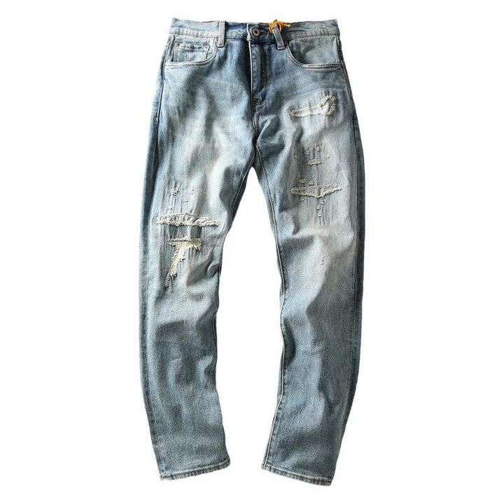 Herren Designer Jeans mit Destroyed-Details Drune