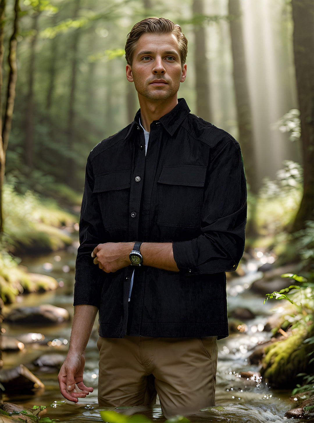 Herren Outdoor-Kurzarmhemd Drune