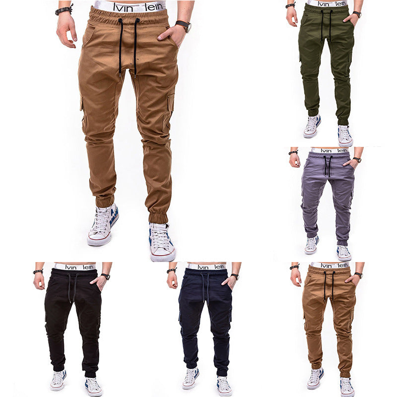 Herren cargo Jogginghose mit elastischem Bund und praktischen Seitentaschen Drune