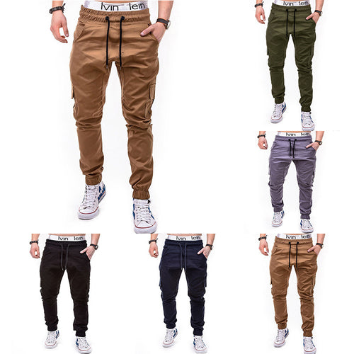 Herren cargo Jogginghose mit elastischem Bund und praktischen Seitentaschen Drune