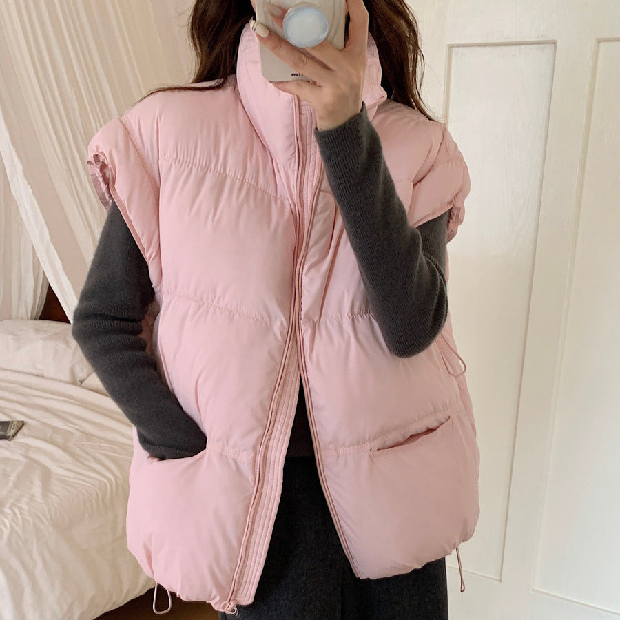 Damen Wattierte Freizeitjacke mit hohen Taschen und durchgehendem Reißverschluss Drune