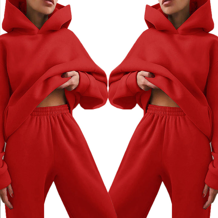 Damen Oversized Hoodie und Jogginghose Set Drune