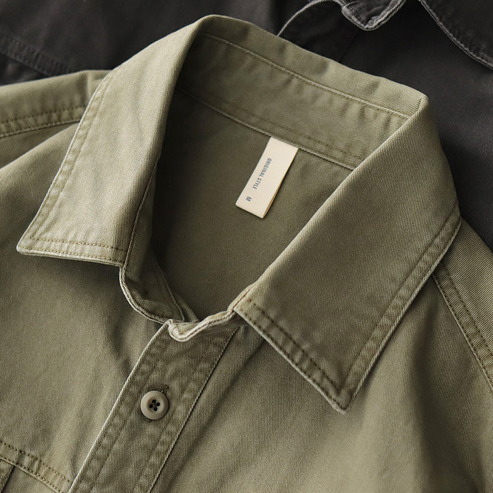 Herren modische Utility-Hemdjacke mit praktischen Brusttaschen Drune