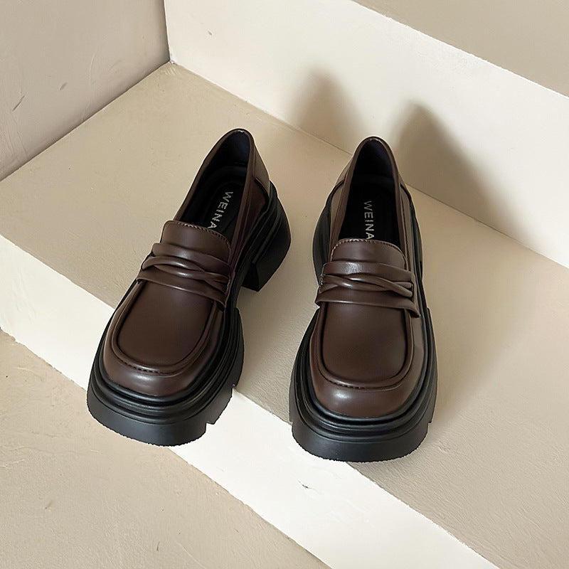 Damen Modische Lederslipper Drune