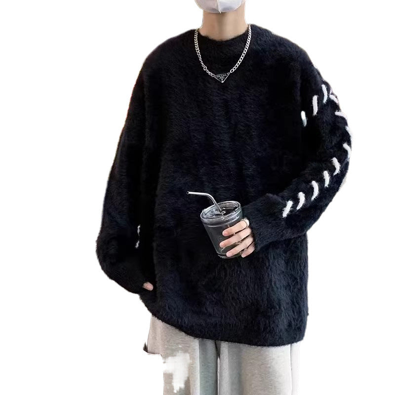 Damen gemütlicher Strickpullover mit stilvollen Details Drune