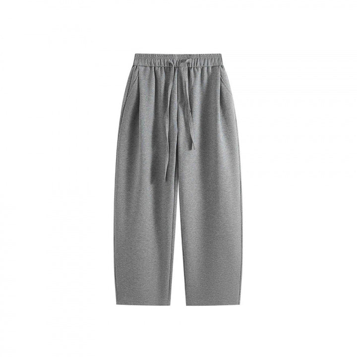 [Damen] Weite Highwaist-Loungehose mit Kordelzug, elastischem Bund und Seitentaschen Drune