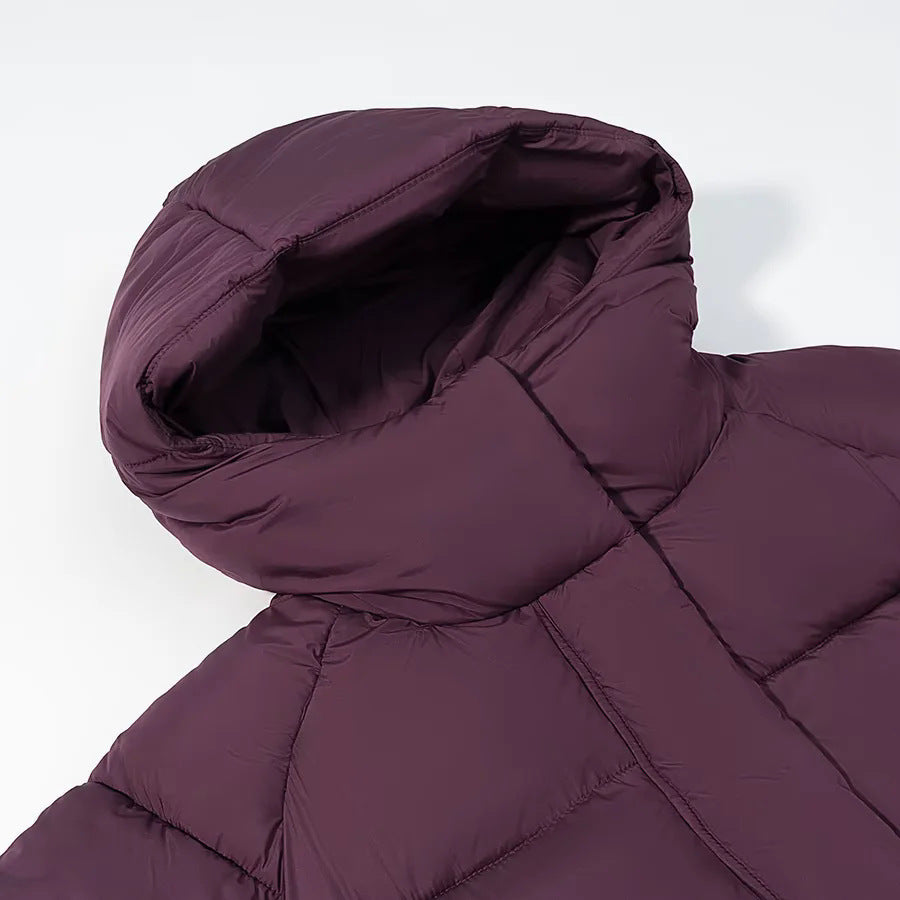Damen nan gesteppte Kapuzen-Pufferjacke im Oversize-Boxy-Schnitt Drune