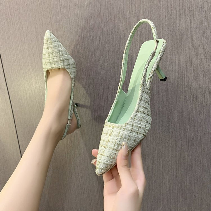 Damen Slingback-Pumps mit elegantem Stoffmix und modischem Absatz Drune