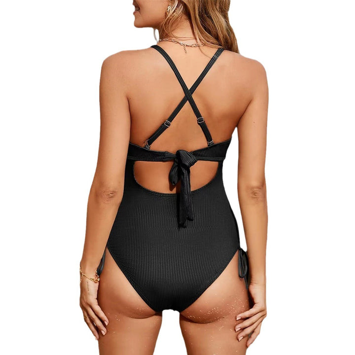Damen Einteiler Badeanzug mit aufregendem Cut-Out und verstellbaren Trägern Drune