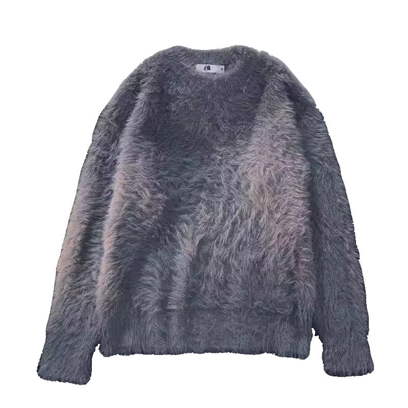 Damen Weicher Grobstrickpullover mit Rundhalsausschnitt Drune