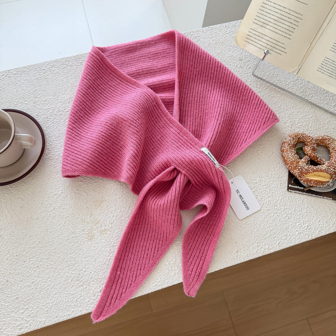 Damen Kuscheliger Wickelponcho mit Modernen Fransen und Elegantem Design Drune