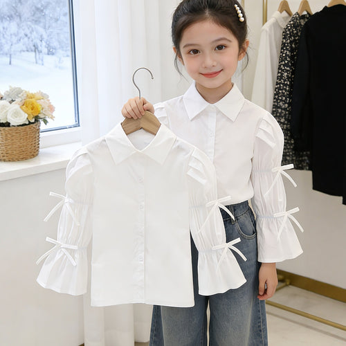 Mädchen Bluse mit kreativen Rüschendetails Drune