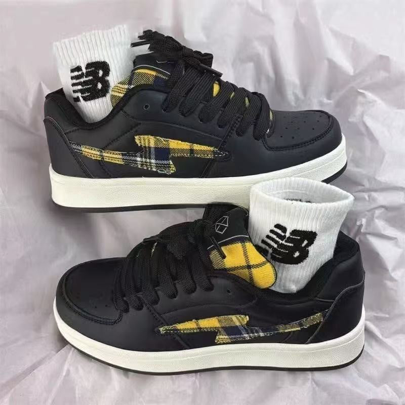Damen modische Sneakers mit grafischem Design und atmungsaktiver Oberflächenstruktur Drune