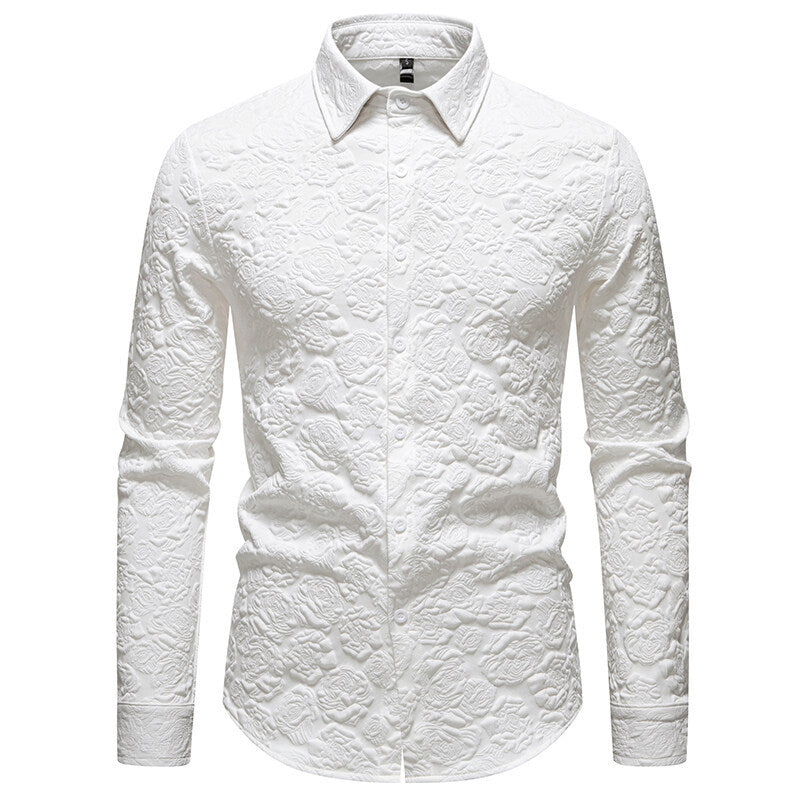 Herren Hemd mit strukturiertem Design Drune