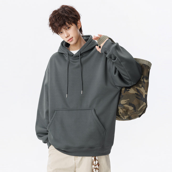 Unisex Oversize Kapuzenpullover mit Kängurutasche und weichem Fleece-Innenfutter Drune